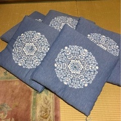 高級座布団 夏用5組セット未使用の画像