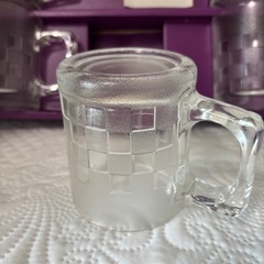 ガラスジョッキ格子柄5個セット
の画像