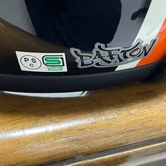 BARTON バートン フルフェイスバイクヘルメット 黒オレンジ 中古美品 Lサイズ相当の画像