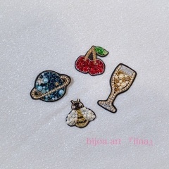 ビーズ刺繍アクセサリー作り　体験レッスンの画像