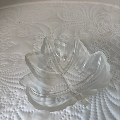 ガラス皿　楓の形5枚セットの画像