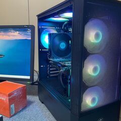 💻ゲーミングPC🖥️モニター ⌨キーボード 🖱マウス 🔊スピーカー付きフルセット Windows11正式対応　ライセンス認証ありの画像
