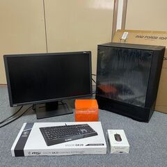 💻ゲーミングPC🖥️モニター ⌨キーボード 🖱マウス 🔊スピーカー付きフルセット Windows11正式対応　ライセンス認証ありの画像