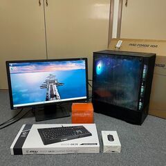 💻ゲーミングPC🖥️モニター ⌨キーボード 🖱マウス 🔊スピーカー付きフルセット Windows11正式対応　ライセンス認証ありの画像