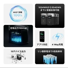 [新品] Ecoflow Delta 2 エコフロー デルタ 2の画像