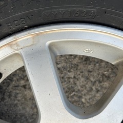 (商談中)　エッセ　ホイール　2024年製　タイヤ　バリ溝　155/65/r14の画像