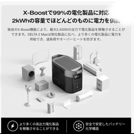 [新品] EcoFlow DELTA 2 Max エコフロー デルタ2 マックス