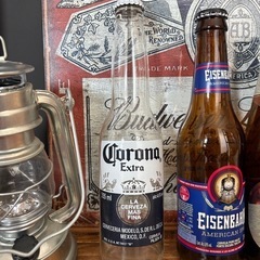 【飾り用】アメリカン雑貨　空瓶　海外ビール　額縁　フレーム付の画像
