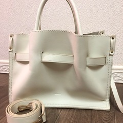 PECHINCHAR 2way ショルダー　ハンドバッグ　ホワイト