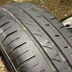 185/70R14 東北6県無料配送対応‼️爆安‼️最終値下げ‼️①超超超バリ溝❗ホンダ 純正 オプション モデューロ❗アルミ付き  タイヤ !!　サマー タイヤの画像