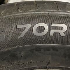 185/70R14 東北6県無料配送対応‼️爆安‼️最終値下げ‼️①超超超バリ溝❗ホンダ 純正 オプション モデューロ❗アルミ付き  タイヤ !!　サマー タイヤの画像