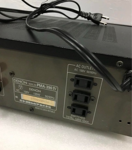 シンプルで機能的なデザインのDENONアンプ、 プリメインアンプ　 PMA-390 4