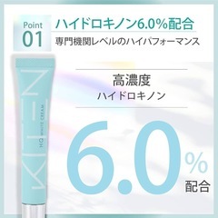 【新品未使用】KITEN キテン ハイドロキノン クリーム 6.0% 日本製 20g 未開封の画像