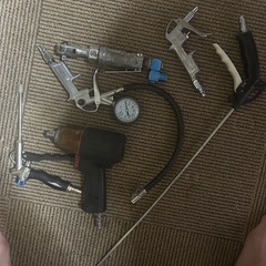値引き　エアーコンプレッサーとエアー工具セットの画像