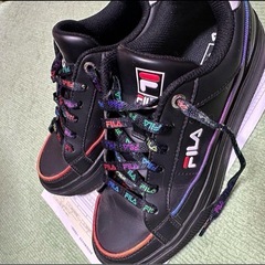FILA スニーカー24cm インターフェアリネア ネオンカラーの画像