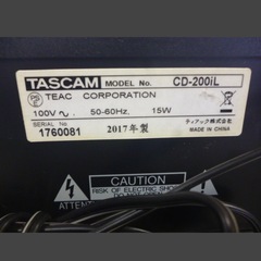 TASCAM CD-200iL タスカム CDプレーヤーの画像