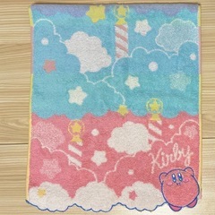 【未使用】カービィ☆タオル☆フェイスタオル☆ふわふわ空のたび☆ゆめかわいいの画像