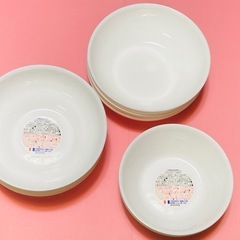 未使用品》  白いお皿  ８枚セット