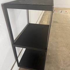黒ワゴン　キッチンワゴンの画像