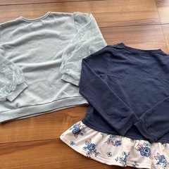 西松屋 薄手トップス 130cm 2点セットの画像