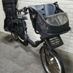 🌸美品🌸室内保管🌸パナソニック 電動自転車 ギュット 子供乗せ  🌈新基準🌈h1006の画像