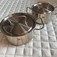ZWILLING　ツヴィリング　ステンレス鍋　2点セット　調理器...