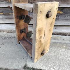 昔の木製プレス機　幅約52cm 高さ約45cm 奥行約21cmの画像