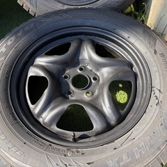 ハリアー純正鉄ちんホイール　225/65r17スタッドレスバリ山2019の画像