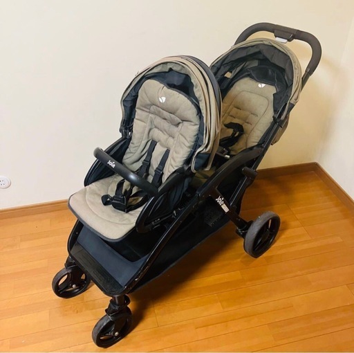 Joie二人乗りベビーカー エヴァライトデュオ　カーキ