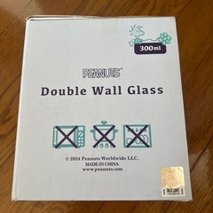 スヌーピ　D O U b I e W a l l グラス　アミューズメント商品
の画像