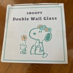 スヌーピ　D O U b I e W a l l グラス　アミューズメント商品
の画像