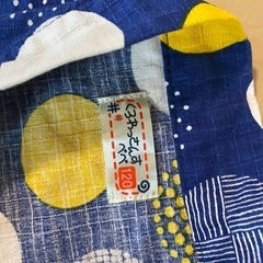 甚平　男の子　120 水玉　青　夏祭りの画像