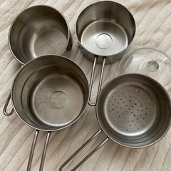 貝印 kai 重ね鍋 14cm 5点セット 石黒智子のシンプルな台所道具の画像