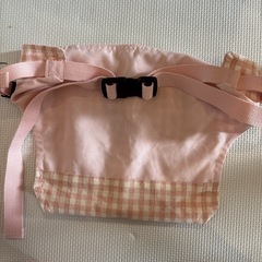 キャリフリー チェアベルト ピンク ギンガムチェックの画像