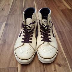 VANS×MARK JACOBS バンズ×マークジェイコブス 希少レア スニーカー US9.0 27cm ホワイト×パープル の画像