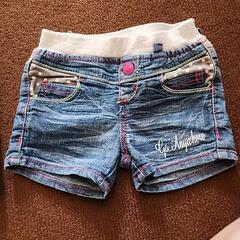 デニムショートパンツ　80女子の画像