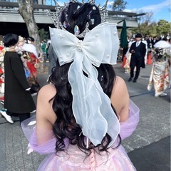 半額値下げしましたピンクドレスとパニエの画像