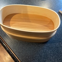 曲げわっぱ　弁当箱の画像