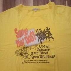 グラフィックTシャツ 黄色  XXL le ex & club 新品の画像