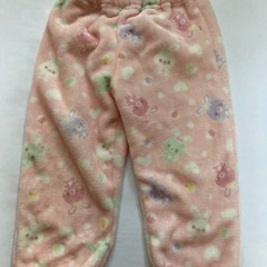 冬用もこもこパジャマ　110 ピンクの画像