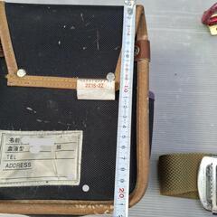 作業腰袋　安全帯　セット　中古品の画像