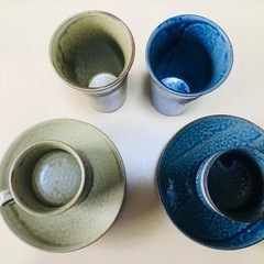 【新品】織部茶器ペアセットの画像