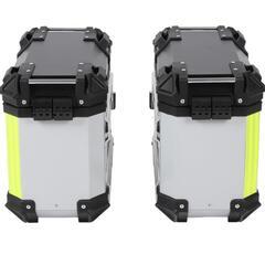 新品 中華製 サイドパニアケース 28L シルバー ケースのみの画像