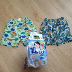 水遊びパンツＬサイズ6枚　水着95ｃｍ2枚