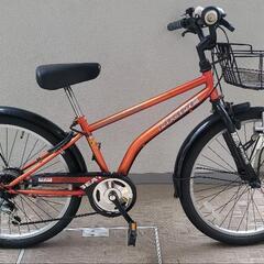 お話し中　24インチ　シマノ6段変速ギア　自転車