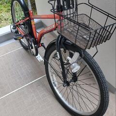 お話し中　24インチ　シマノ6段変速ギア　自転車の画像