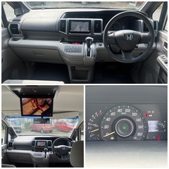 🉐H22ホンダ ステップワゴン2WD 8人乗り フルセグナビ リヤモニター CVT ETC 両側パワースライドドアの画像