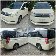 🉐H22ホンダ ステップワゴン2WD 8人乗り フルセグナビ リヤモニター CVT ETC 両側パワースライドドアの画像