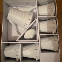 新品 alios カトラリーセット ポット マグカップ ホワイトの画像