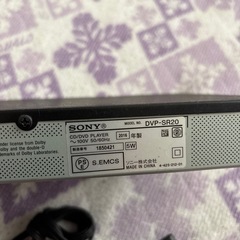 SONY DVDプレーヤー　リモコン付きの画像
